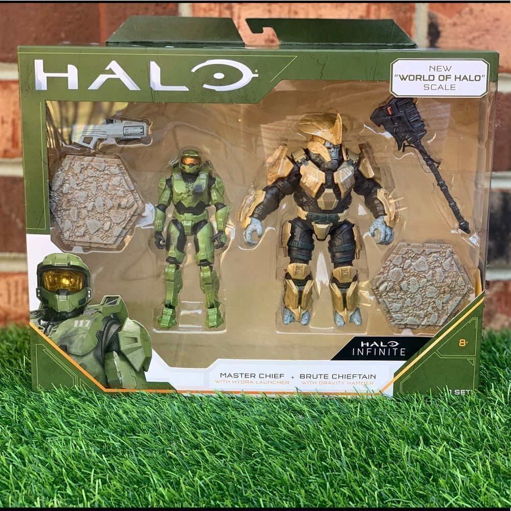 Halo InfiniteHalo Infinite Master Chief & Brute Chieftain 4 Inch Figures World
